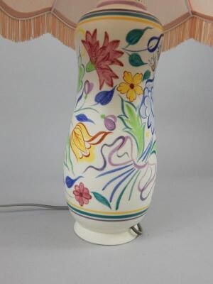 A Poole pottery table lamp base - 2