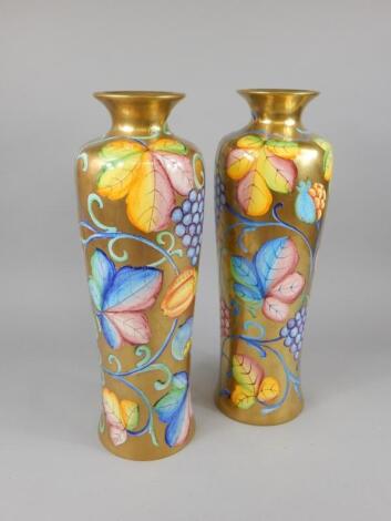 A pair of Italian ceramic vases