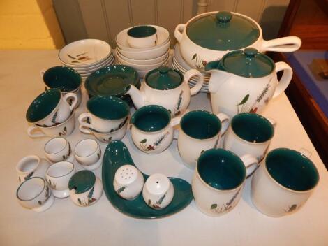 A quantity of Denby Green Wheat stoneware