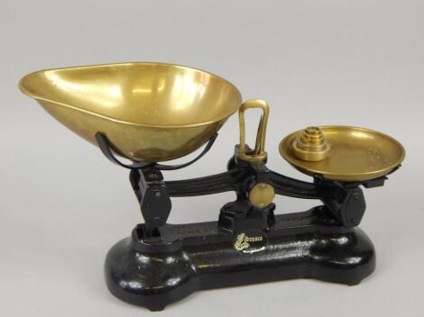 A set of Librasco brass and cast iron scales