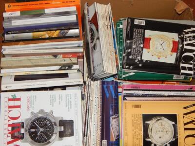 A large quantity of auction catalogues for watches