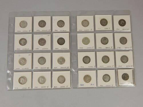Various silver shillings