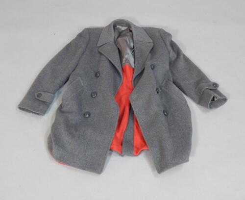 A mixed wool and cashmere grey three quarter length coat