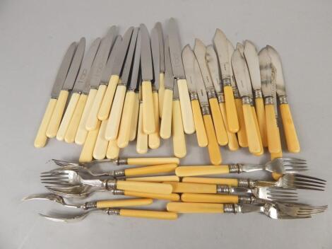 Various silver plated flatware