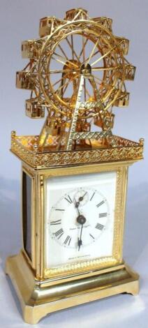 A 20thC Wurttemberg Ferris wheel carriage clock