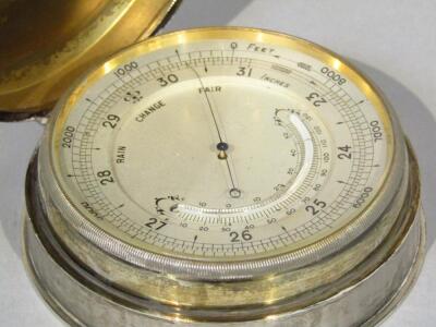 An Edwardian silver cased pocket barometer - 2