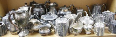 A large quantity of early 20thC silver plate