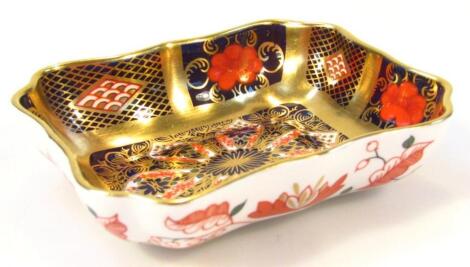 A Royal Crown Derby Imari pattern pin dish