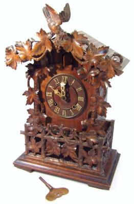 A 19thC Black Forest cuckoo clock