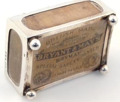 An Edwardian silver matchbox case - 2