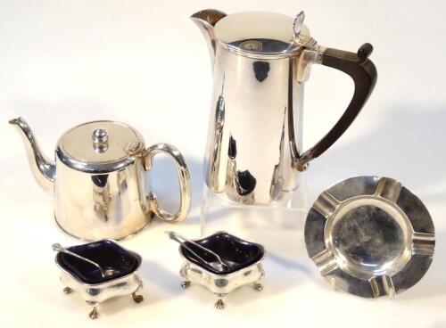 Various George V and later silver and silver plate