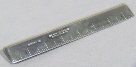 A propelling pencil and ruler