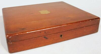 An Edwardian mahogany cased canteen of cutlery - 2