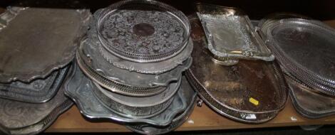 A quantity of various early 20thC and later silver plate