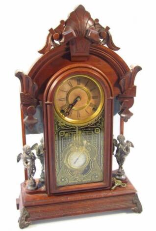 An early 20thC mahogany mantel clock