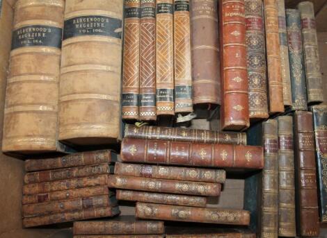 Various 19thC and later leather bound books