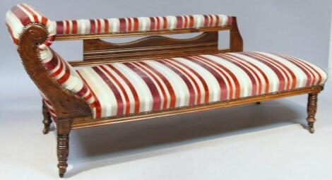 An Edwardian chaise longue