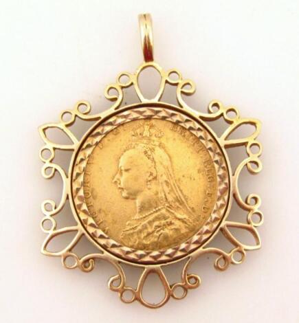 A Victorian gold full sovereign dated 1891