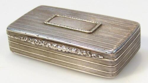 A George IV silver snuff box