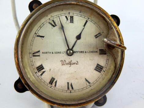 A North & Sons Watford car clock