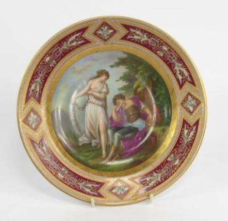 A Vienna porcelain plate