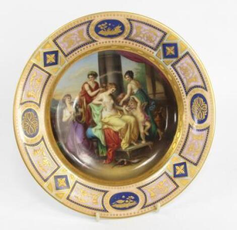 A Vienna porcelain plate