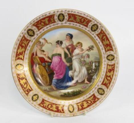 A Vienna porcelain plate