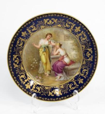 A Vienna porcelain plate