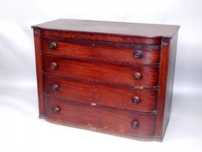 A Victorian mahogany chest of drawers