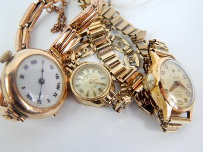 Three lady's wristwatches