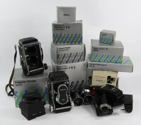 A Mamiyaflex camera