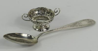 A Victorian silver twin handled cup