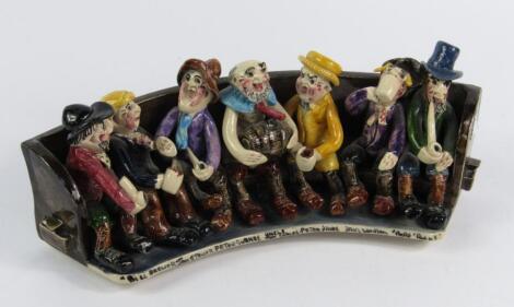 A Will Young Widecombe pottery figure group