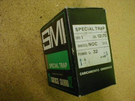 400 (16 boxes of 25) SMI Special Trap 12-bore shotgun cartridges