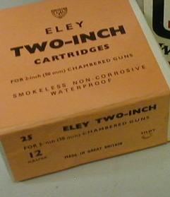 250 (10 boxes of 25) Eley 'Two-Inch' 12-bore shotgun cartridges