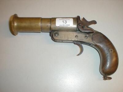 WITHDRAWN - A Webley & Scott brass flare pistol