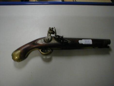 A flintlock pistol. £15-25