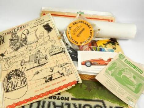 A collection of original Formula 1 and Motorsport pamphlets and ephemera