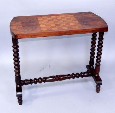 A Victorian walnut centre table