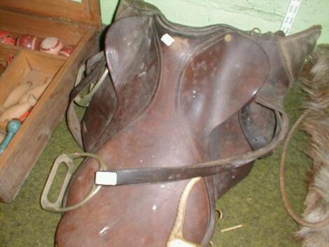 A saddle.