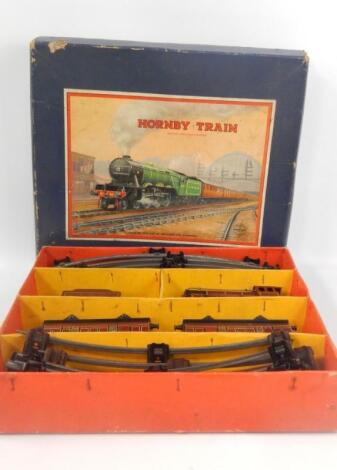 A Meccano Hornby trains box set