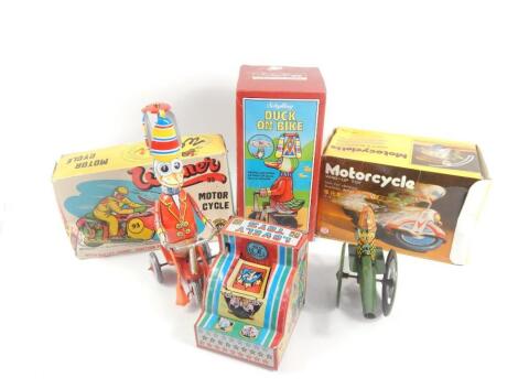 Various tin plate toys
