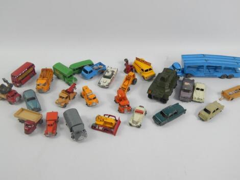 A group of mainly Lesney die-cast vehicles