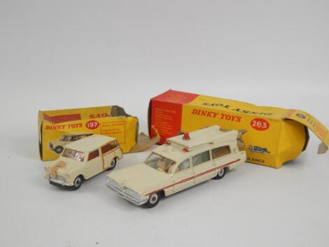 A Dinky Toys die cast vehicle Super Criterion Ambulance no.263