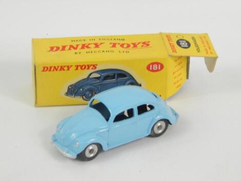 A Dinky Toys diecast vehicle Volkswagen Beetle