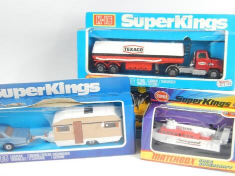 A Matchbox Superkings K-69 caravan touring set