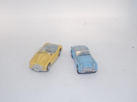 A Tri-ang Spot On Triumph TR3 1:42 scale car