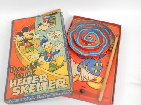 A vintage Chad Valley Donald Duck Helter Skelter game