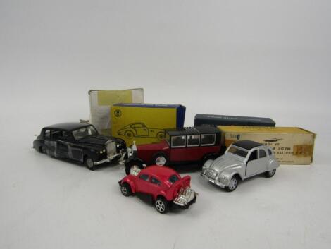 Mercury toys including a Euclid crawler tractor