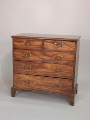 A George III mahogany chest of drawers